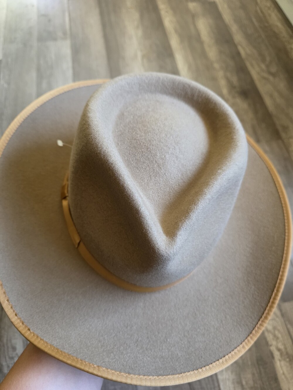 GIGI PIP WESTERN WOOL HAT Classic Brown Wool Felt Fedora coastal Cowgirl Rodeo - Picture 2 of 16